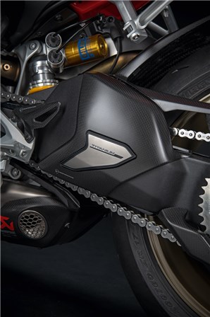 CARBON AND TITANIUM SWINGING ARM COVER. (96981272BA)-3