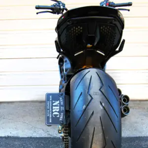 New Rage Cycles – DUCATI DIAVEL V4 SIDE MOUNT LICENSE PLATE (2 POSITION)-4