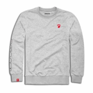 round-neck sweatshirt-Ducati Logo Men grey (98771204)